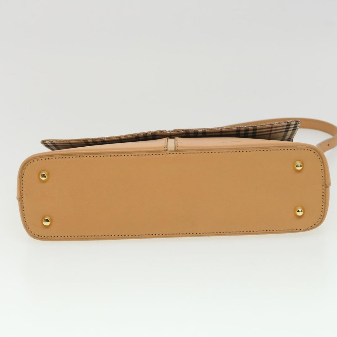 Top Quality Burberry Shoulder Bag Leather Orange Auth am3721