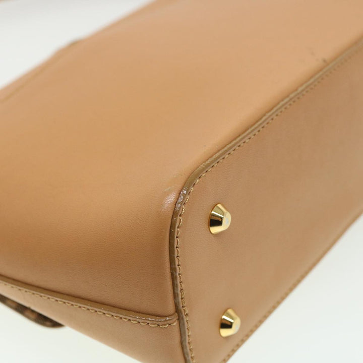 Top Quality Burberry Shoulder Bag Leather Orange Auth am3721