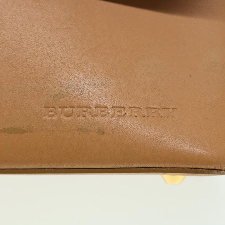 Top Quality Burberry Shoulder Bag Leather Orange Auth am3721
