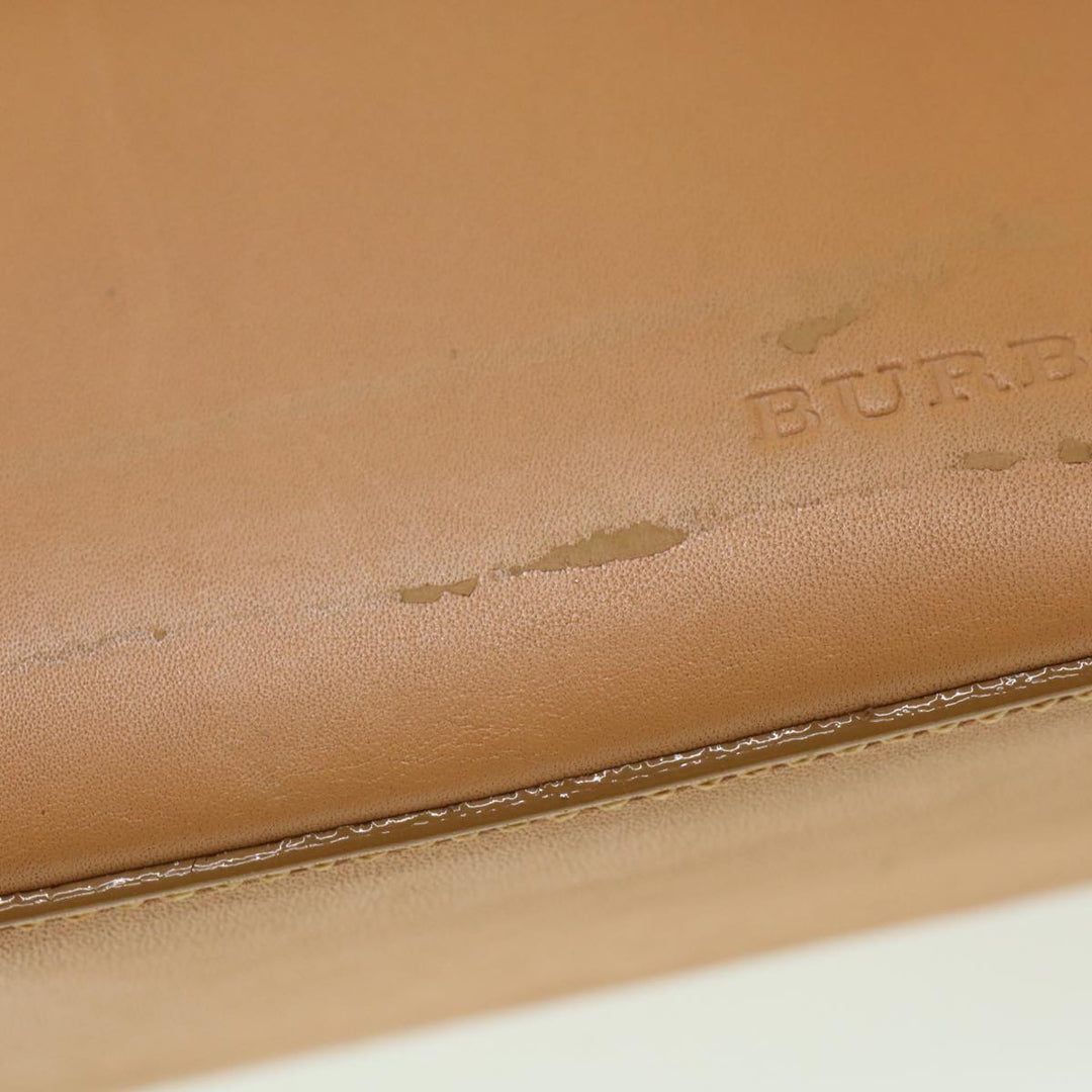 Burberry Shoulder Bag Leather Orange Auth am3721