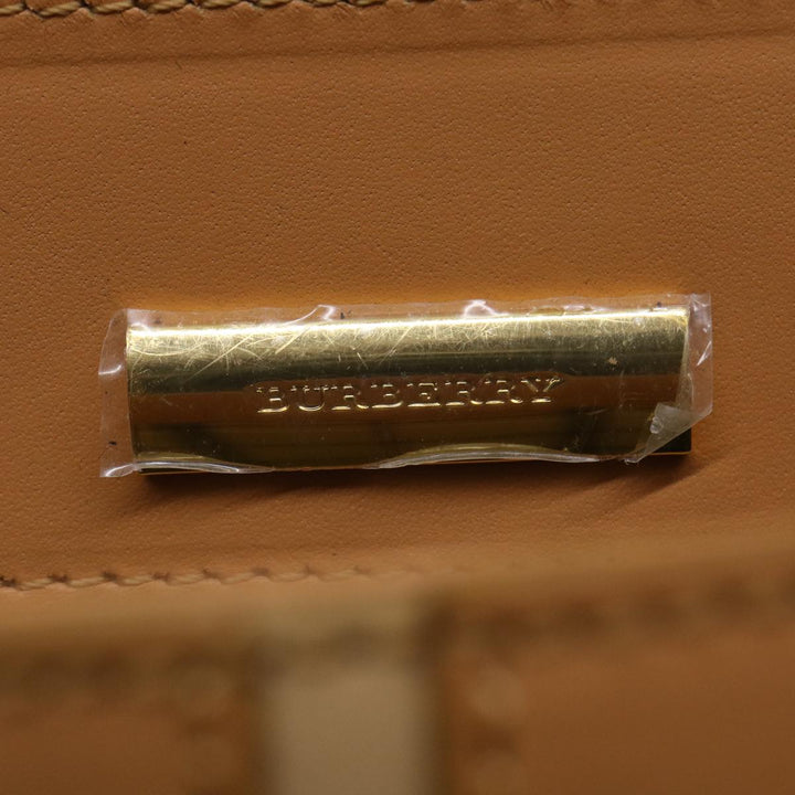 Top Quality Burberry Shoulder Bag Leather Orange Auth am3721