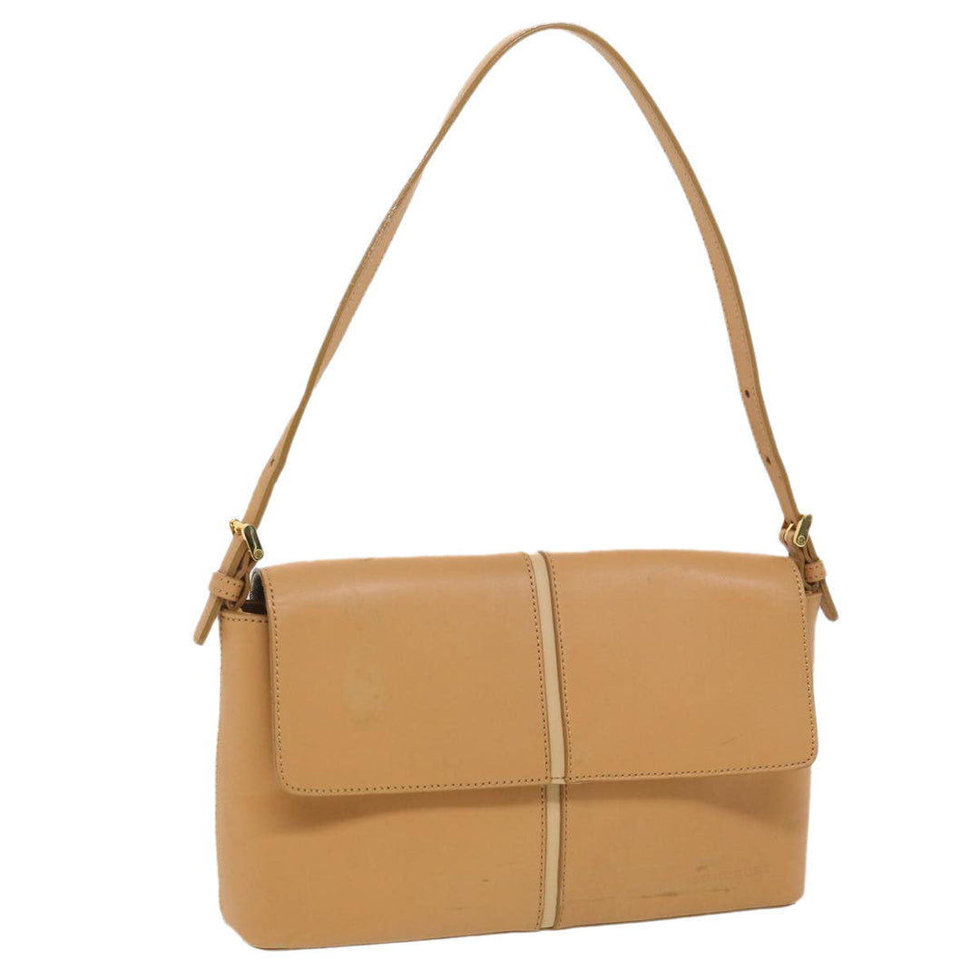 Burberry Shoulder Bag Leather Orange Auth am3721