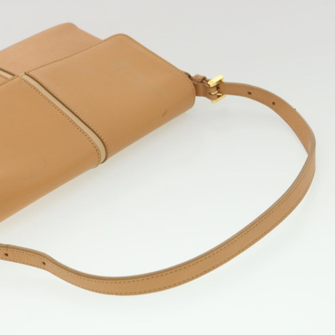 Top Quality Burberry Shoulder Bag Leather Orange Auth am3721