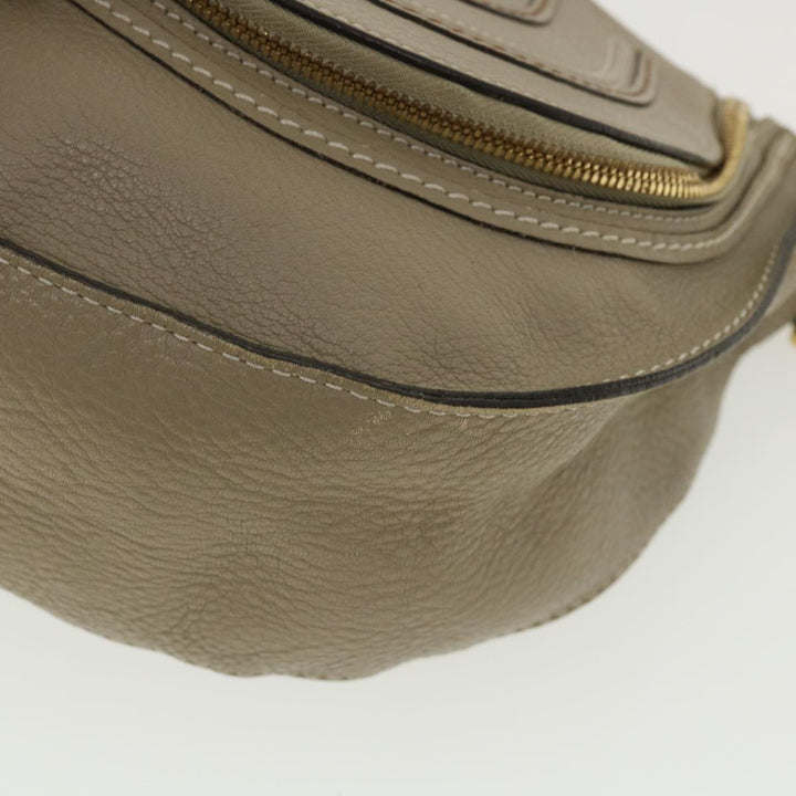 Chloe Shoulder Bag Leather Gray am3860
