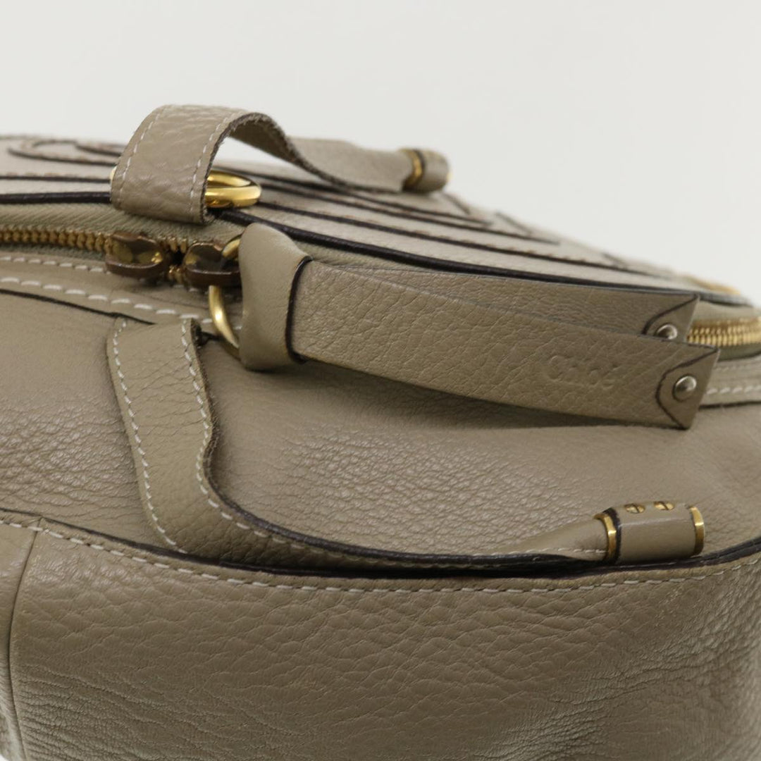 Chloe Shoulder Bag Leather Gray am3860