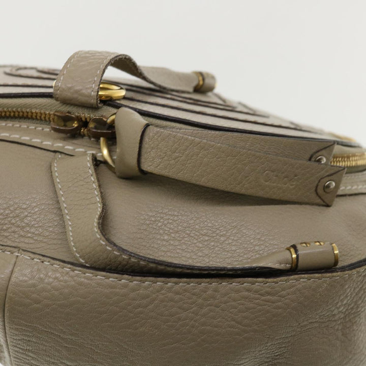 Chloe Shoulder Bag Leather Gray am3860