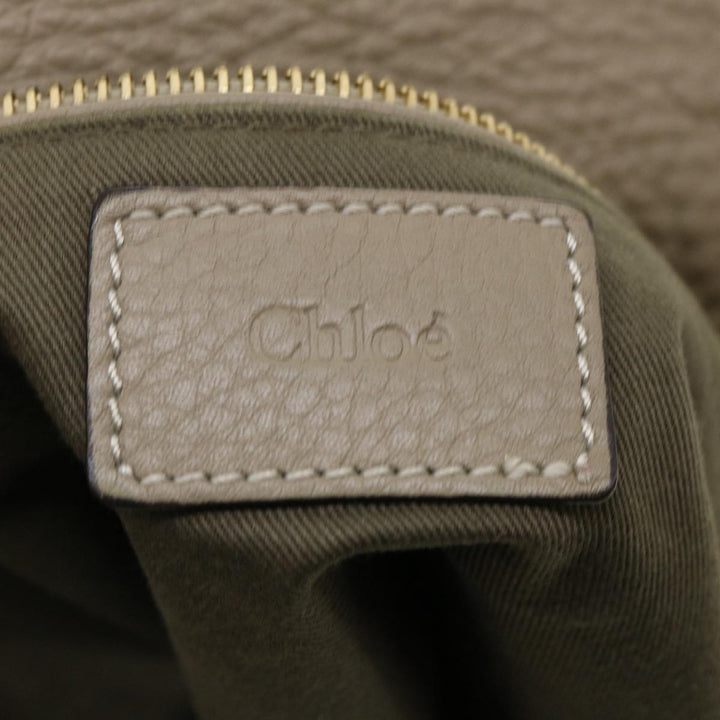 Chloe Shoulder Bag Leather Gray am3860