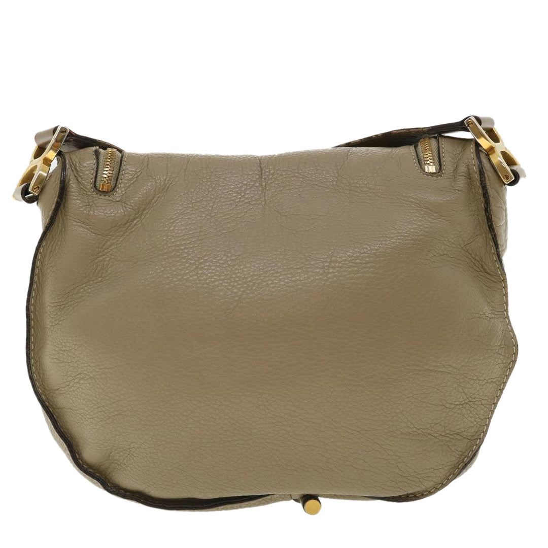 Chloe Shoulder Bag Leather Gray am3860