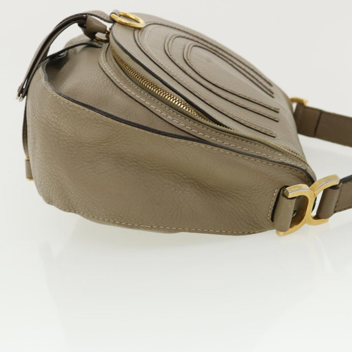 Chloe Shoulder Bag Leather Gray am3860