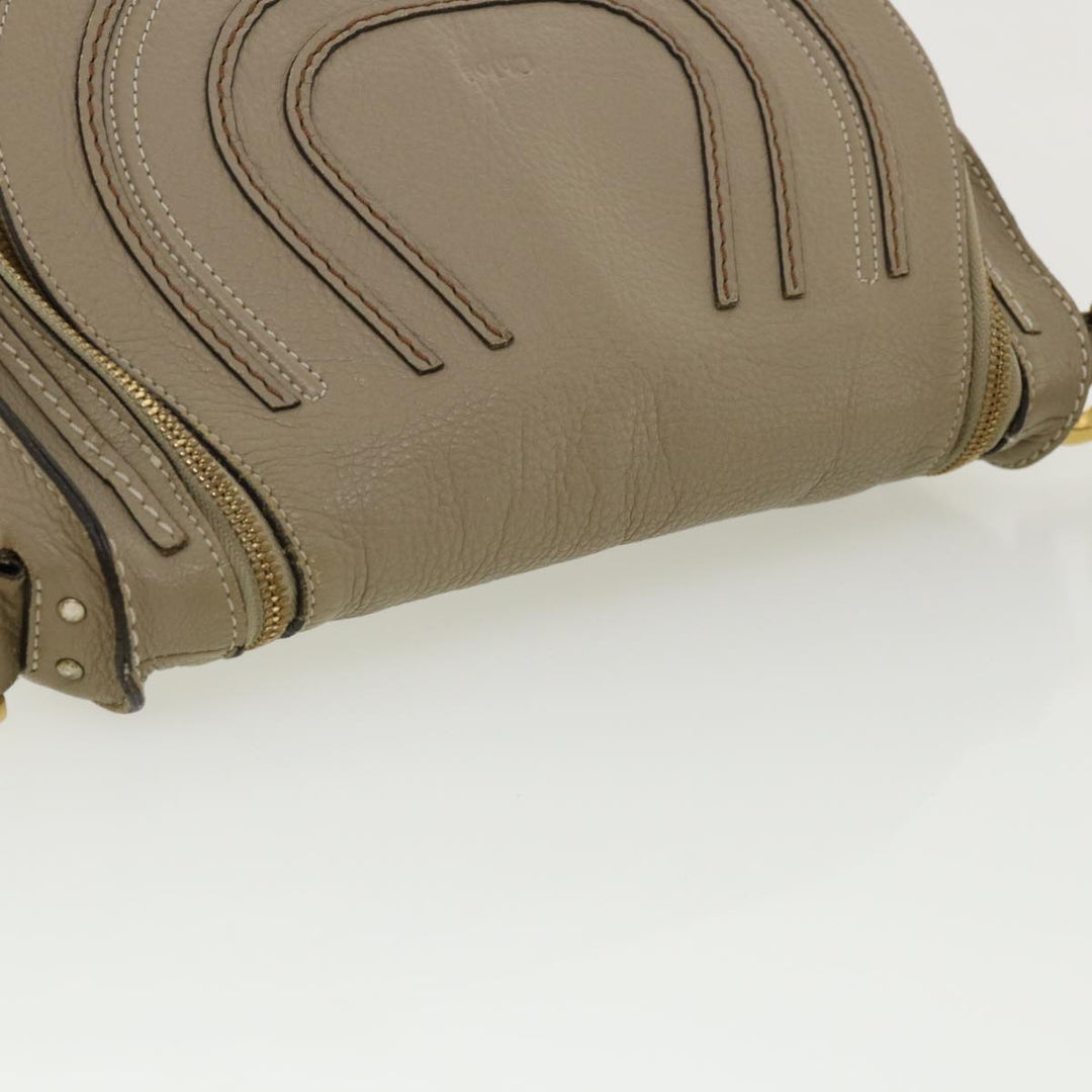 Chloe Shoulder Bag Leather Gray am3860