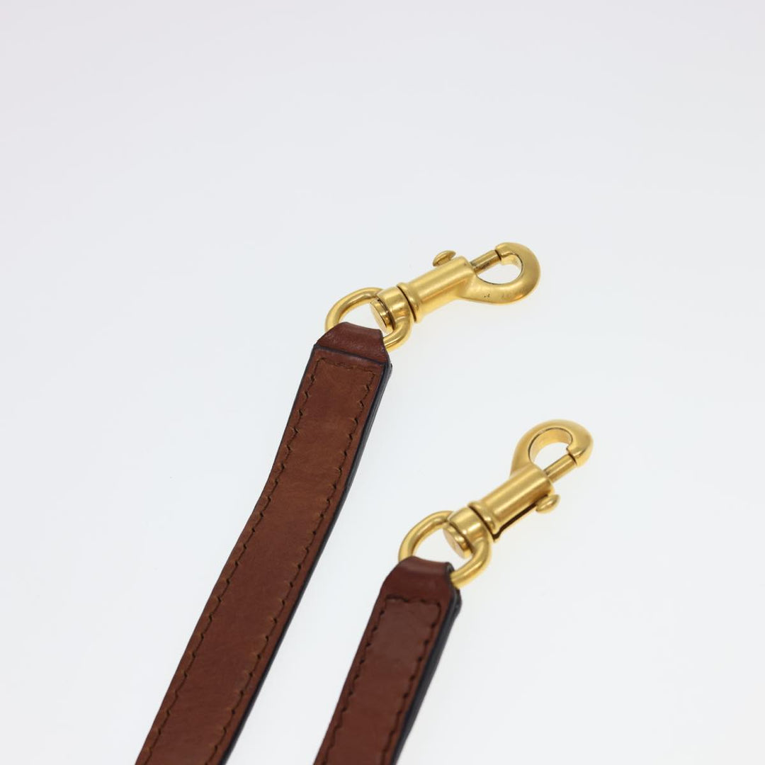 Chloe Punching Mercy Hand Bag Leather 2way Brown am4269