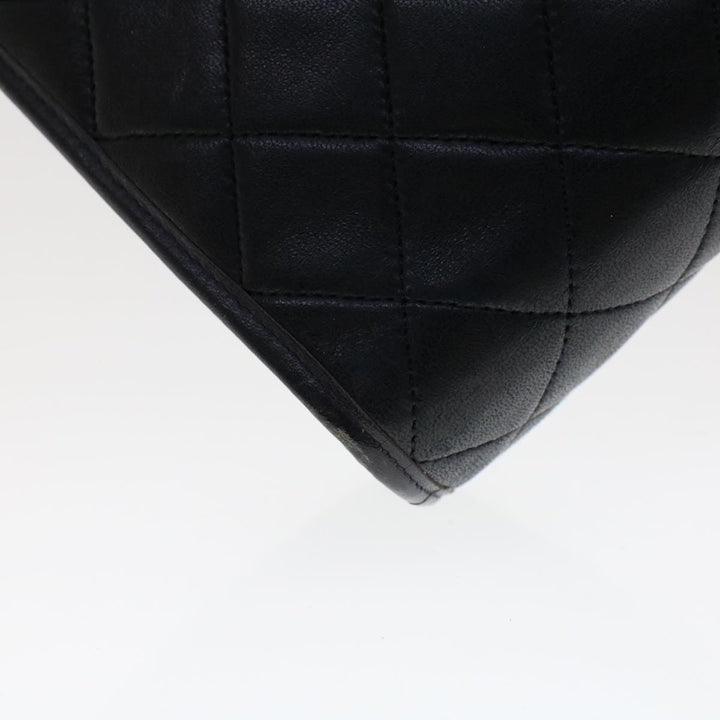 Top Quality Chanel Clutch Bag Lamb Skin Black CC Auth am4611