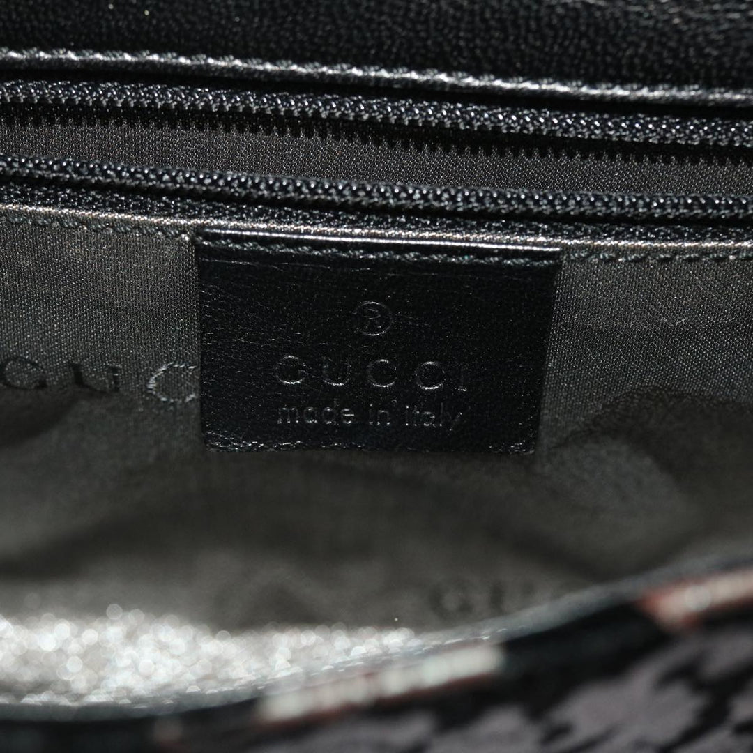 GUCCI Chain Shoulder Bag Velor Black 0013829  am4747