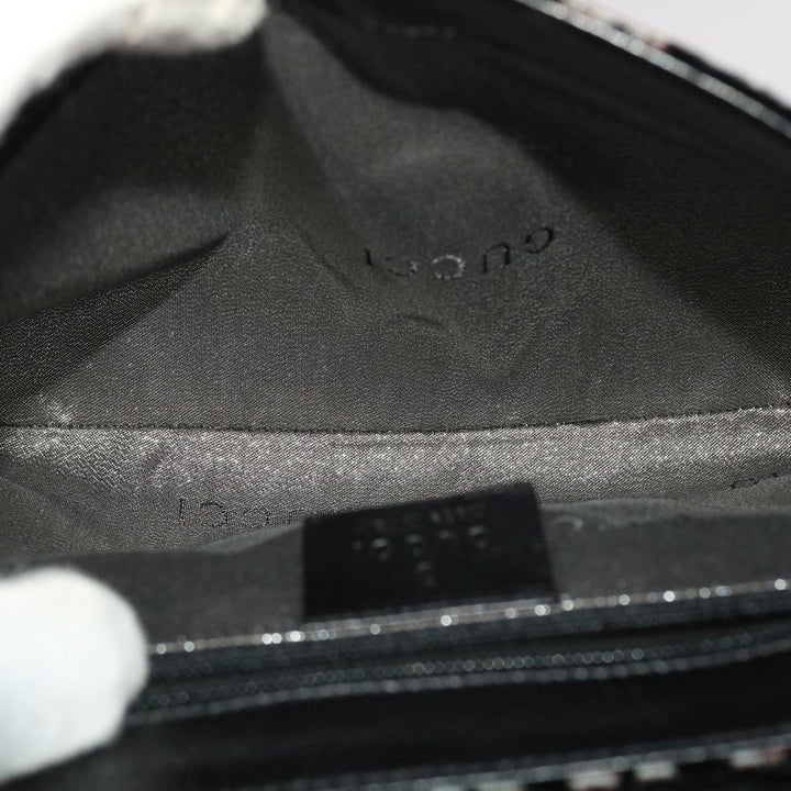 GUCCI Chain Shoulder Bag Velor Black 0013829  am4747