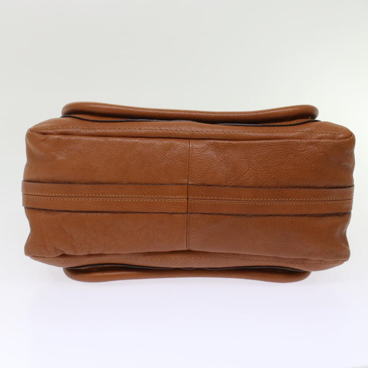 Chloe Paraty Shoulder Bag Leather 2way Brown am4763