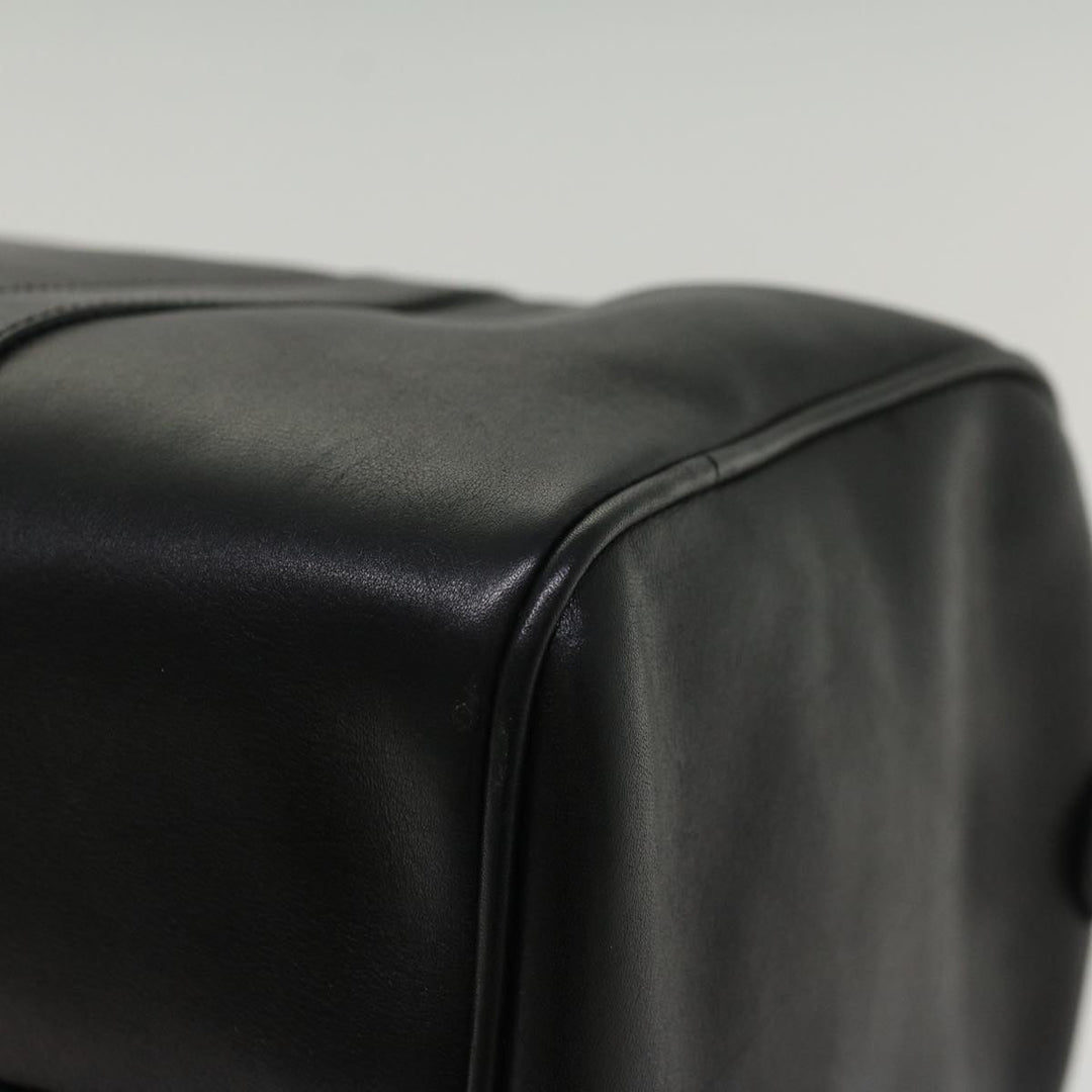 Top Quality Balenciaga Boston Bag Vintage Leather Black Auth am4980