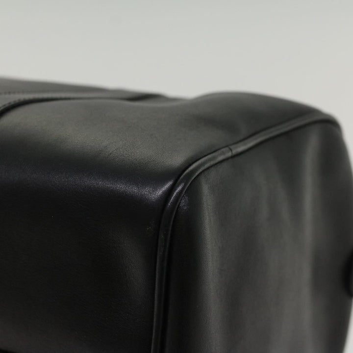 Top Quality Balenciaga Boston Bag Vintage Leather Black Auth am4980