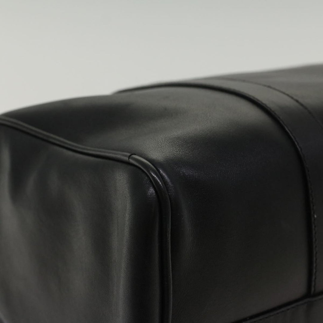 Top Quality Balenciaga Boston Bag Vintage Leather Black Auth am4980