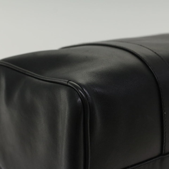 Top Quality Balenciaga Boston Bag Vintage Leather Black Auth am4980