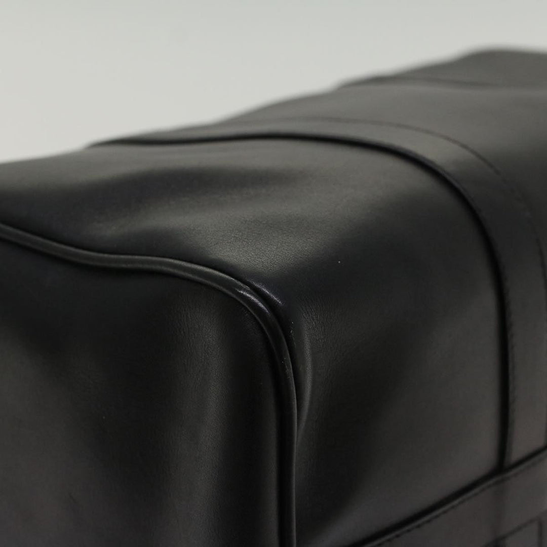 Top Quality Balenciaga Boston Bag Vintage Leather Black Auth am4980