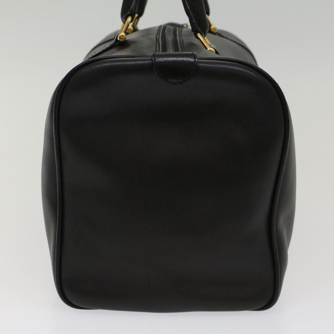 Top Quality Balenciaga Boston Bag Vintage Leather Black Auth am4980