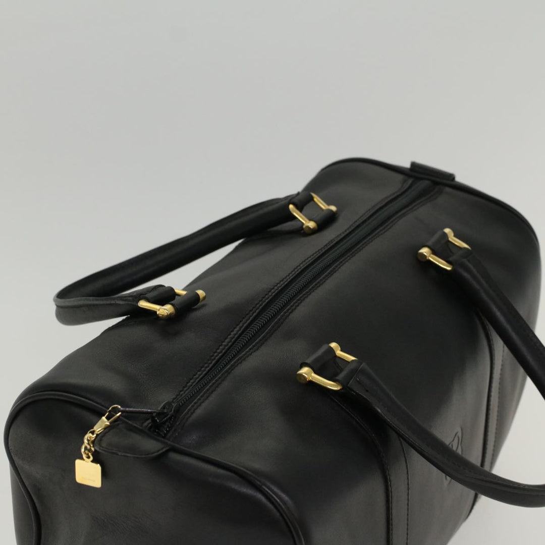 Top Quality Balenciaga Boston Bag Vintage Leather Black Auth am4980