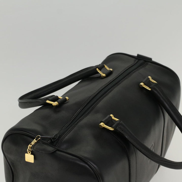 Top Quality Balenciaga Boston Bag Vintage Leather Black Auth am4980