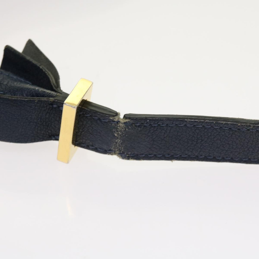 Chloe Porte Epore Shoulder Bag Leather 2way Navy am5000