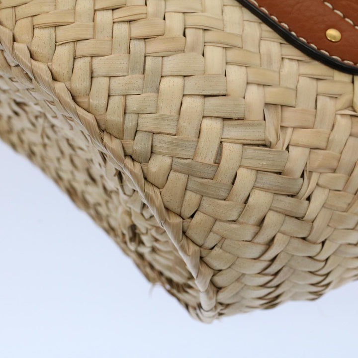 Chloe MARCIE Small Basket Shoulder Bag Raffia Beige am5022