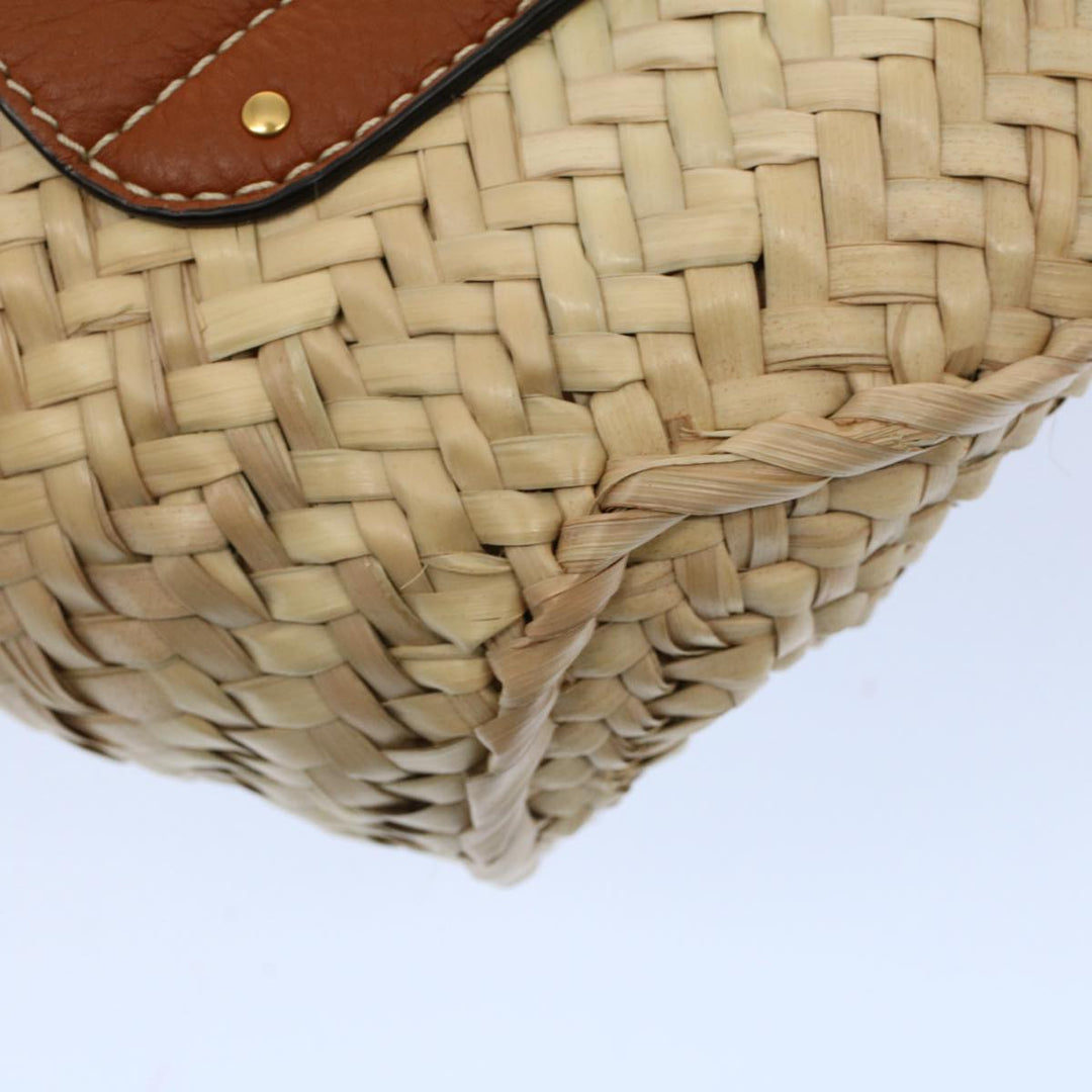 Chloe MARCIE Small Basket Shoulder Bag Raffia Beige am5022