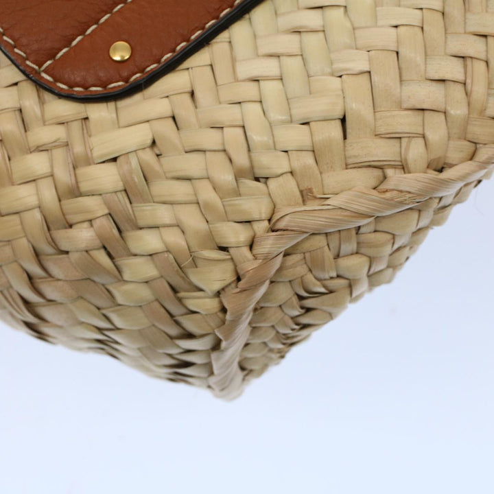 Chloe MARCIE Small Basket Shoulder Bag Raffia Beige am5022