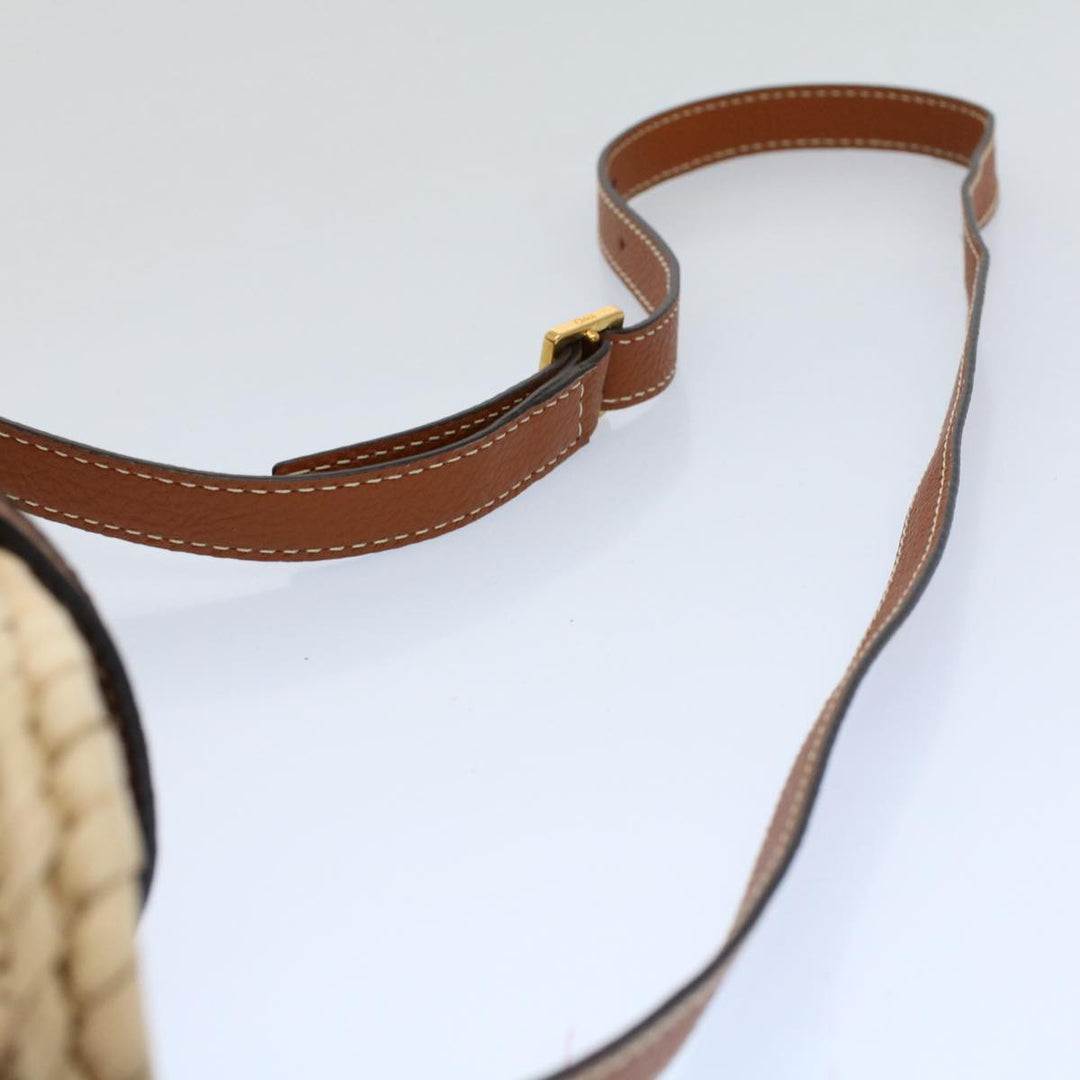 Chloe MARCIE Small Basket Shoulder Bag Raffia Beige am5022