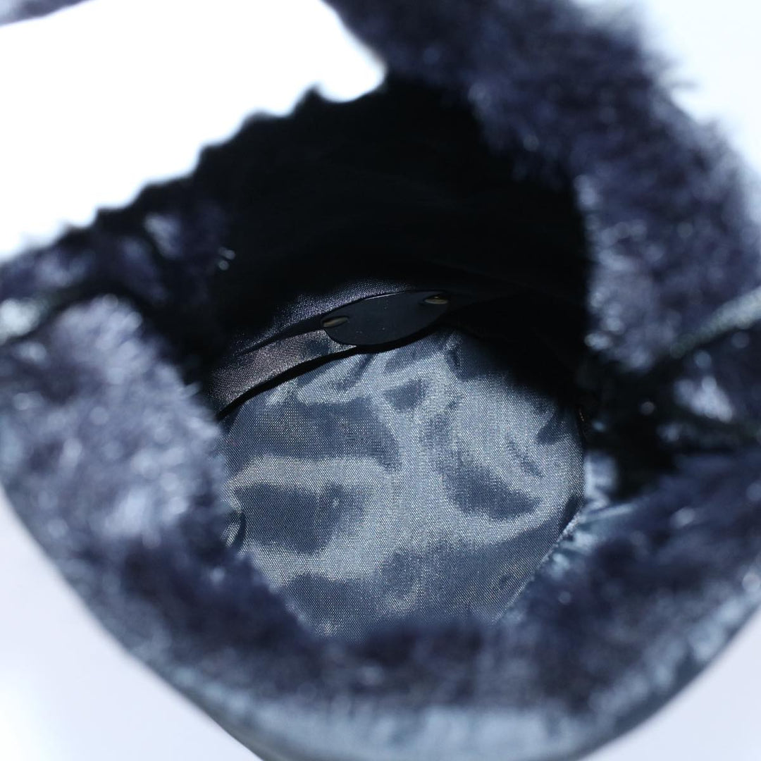 Celine Circle Pouch Nylon Black  am5193