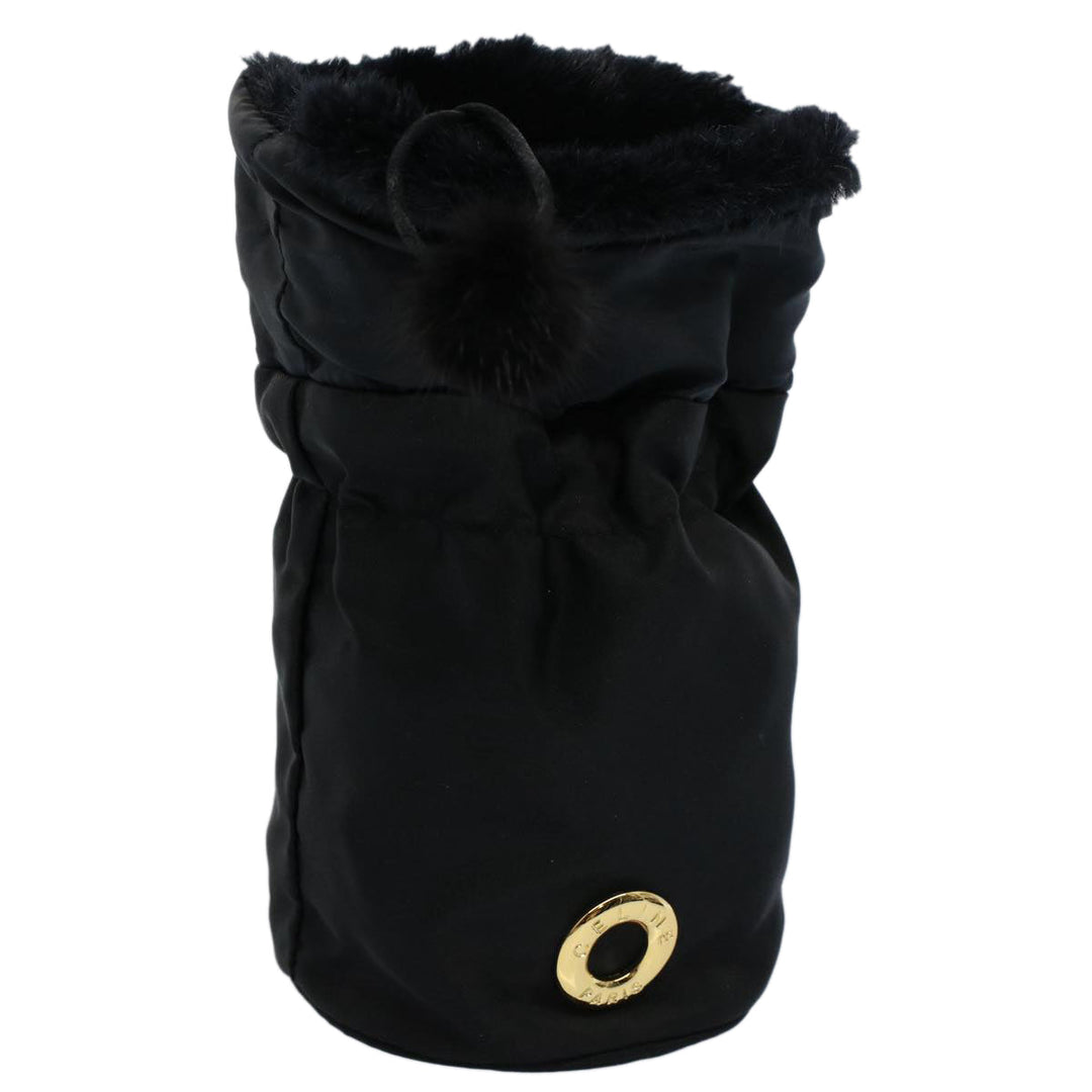 Celine Circle Pouch Nylon Black  am5193