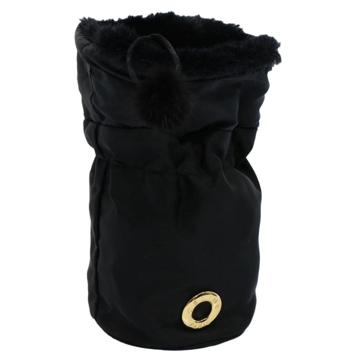 Celine Circle Pouch Nylon Black  am5193