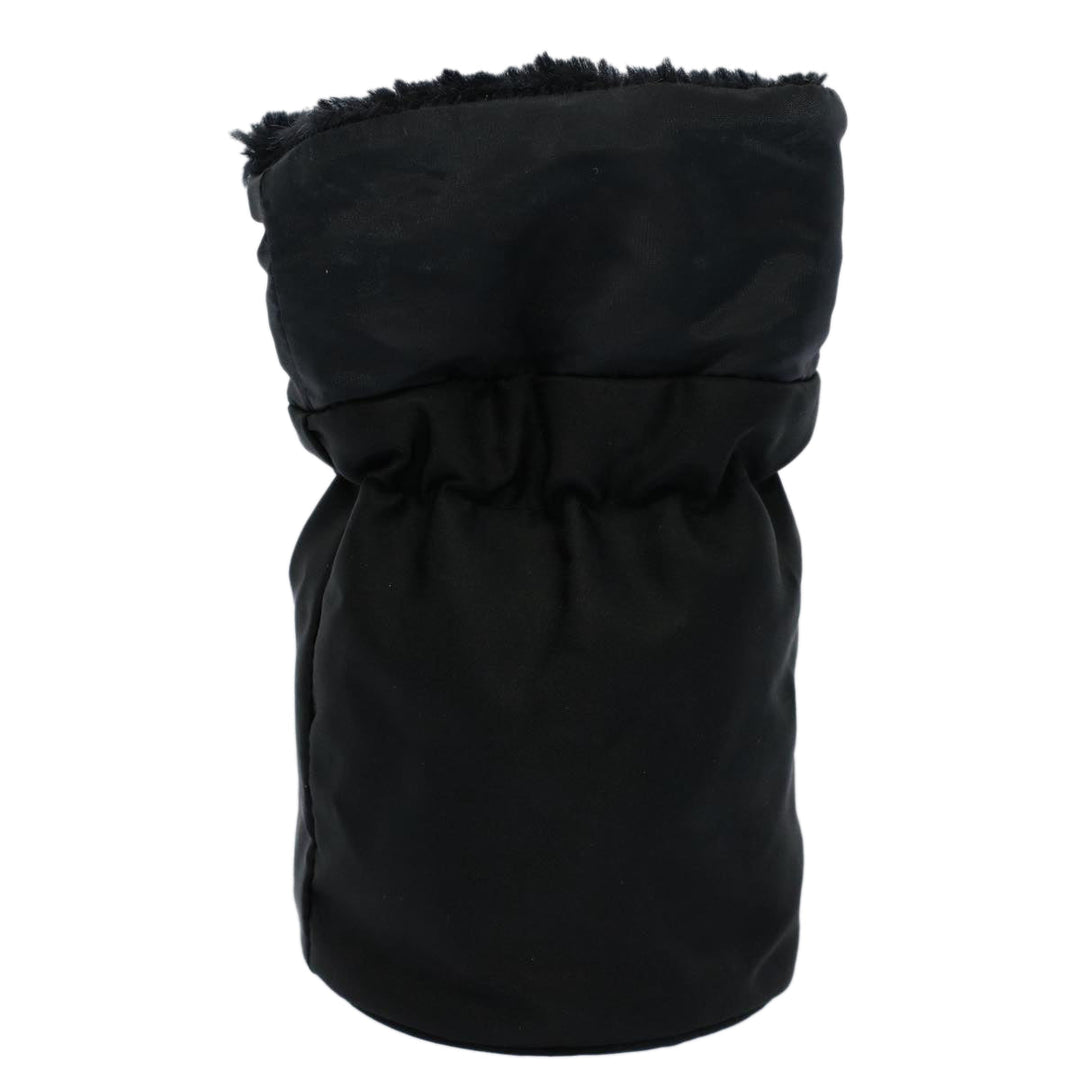 Celine Circle Pouch Nylon Black  am5193