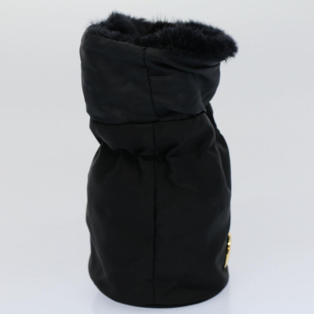 Celine Circle Pouch Nylon Black  am5193