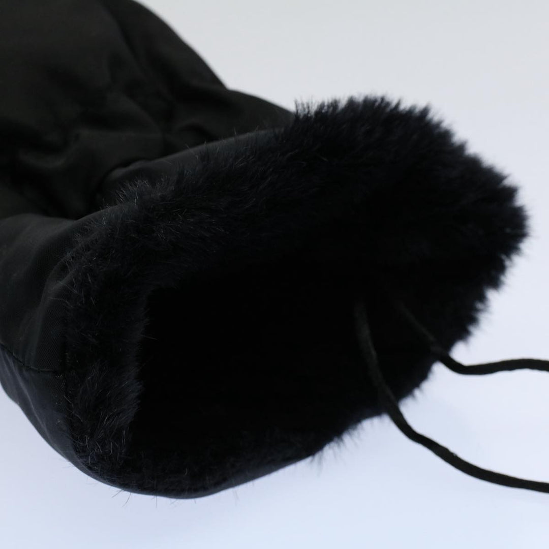 Celine Circle Pouch Nylon Black  am5193