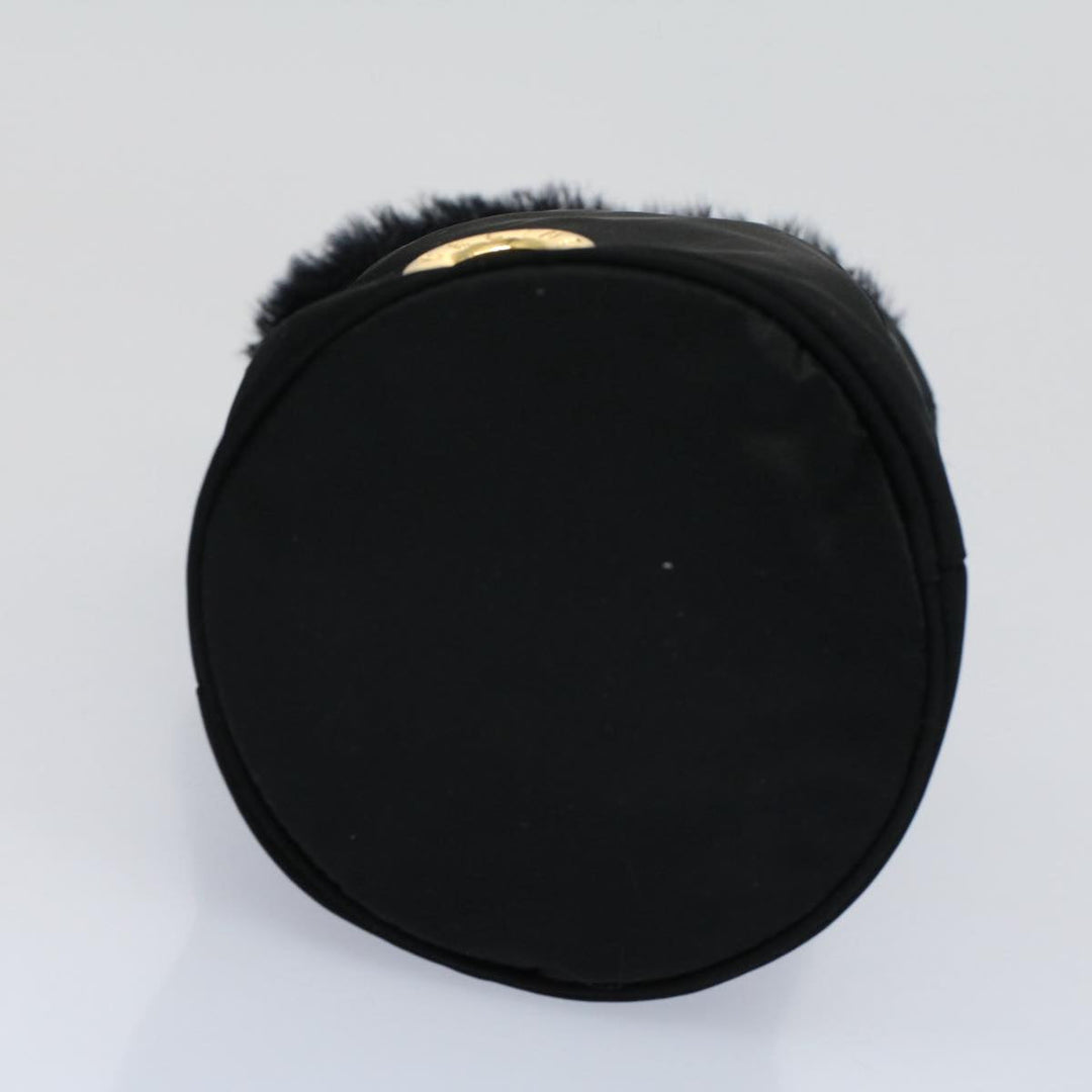 Celine Circle Pouch Nylon Black  am5193