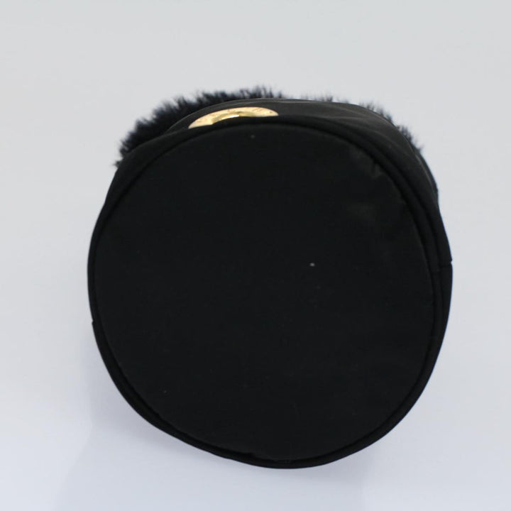 Celine Circle Pouch Nylon Black  am5193