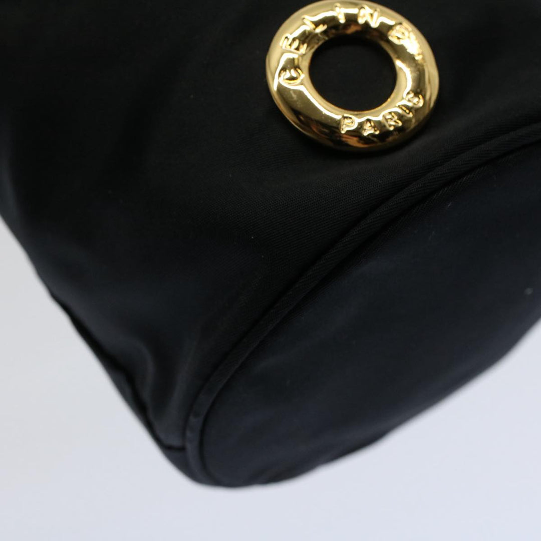 Celine Circle Pouch Nylon Black  am5193