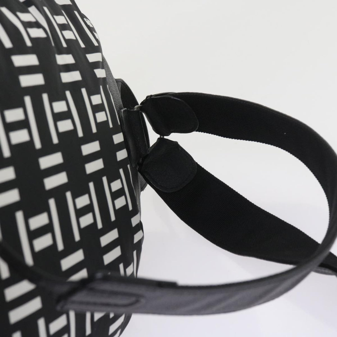 balenciaga Traveler Backpack Nylon Black White 340139 Auth am5199