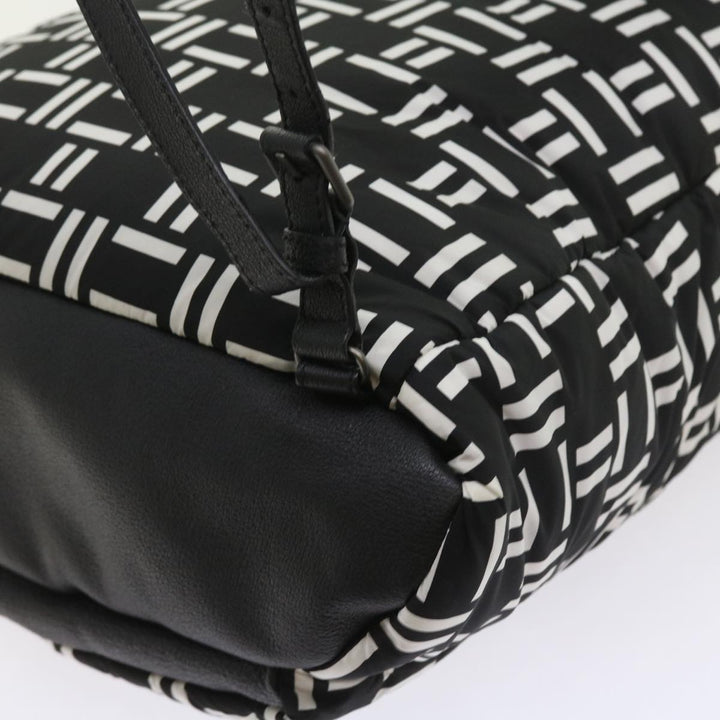 balenciaga Traveler Backpack Nylon Black White 340139 Auth am5199