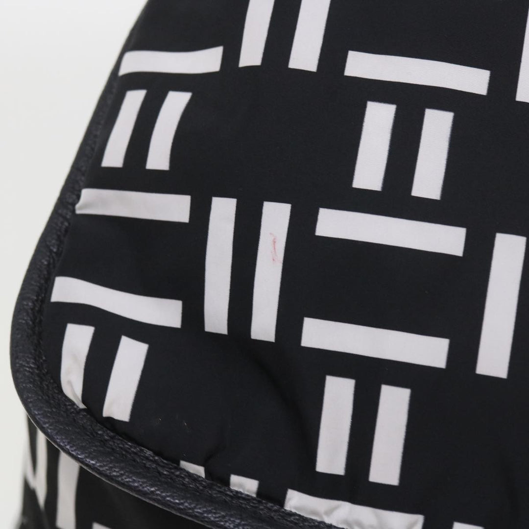 balenciaga Traveler Backpack Nylon Black White 340139 Auth am5199