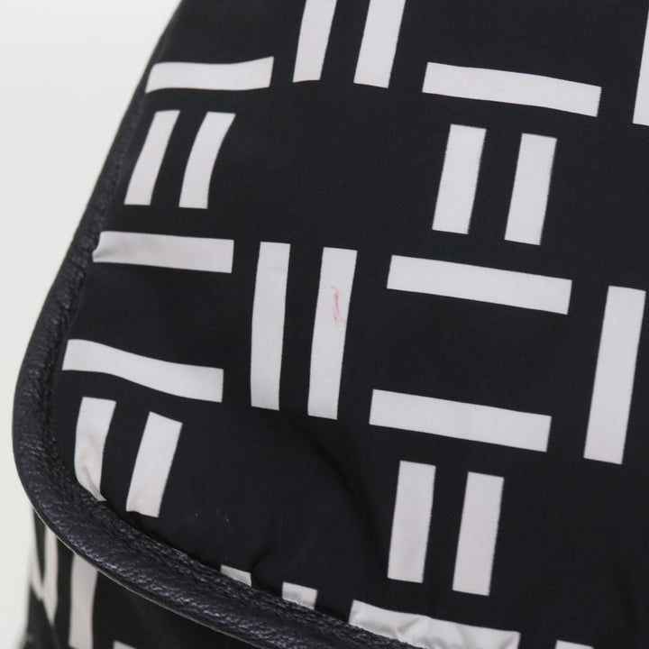balenciaga Traveler Backpack Nylon Black White 340139 Auth am5199
