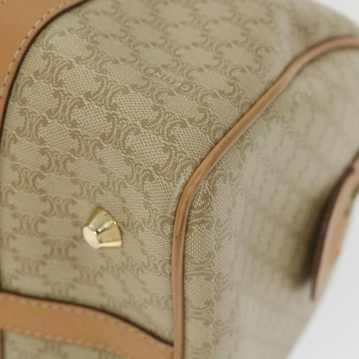 Celine Macadam Canvas Boston Bag Beige  am5215