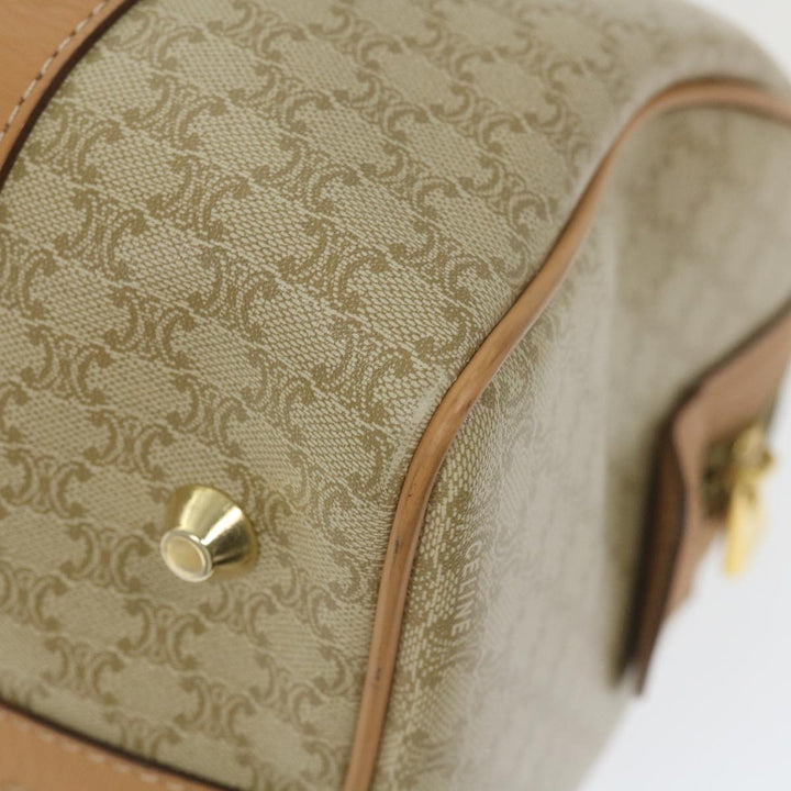 Celine Macadam Canvas Boston Bag Beige  am5215