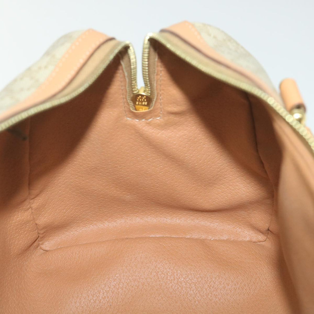 Celine Macadam Canvas Boston Bag Beige  am5215