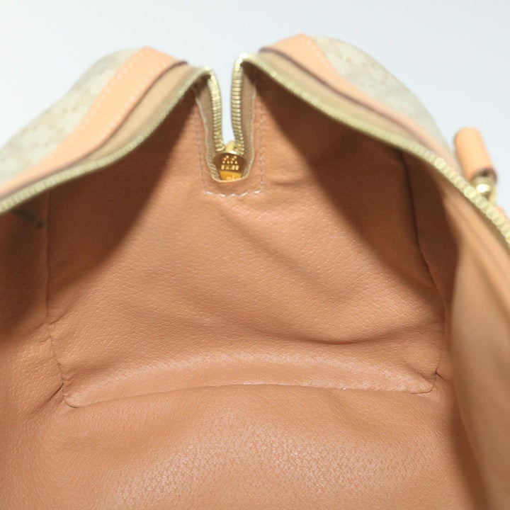 Celine Macadam Canvas Boston Bag Beige  am5215