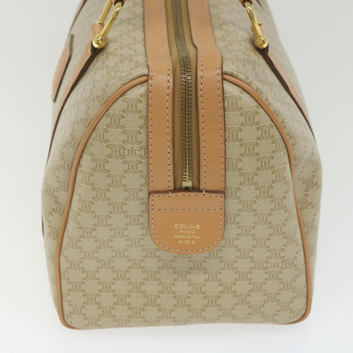 Celine Macadam Canvas Boston Bag Beige  am5215
